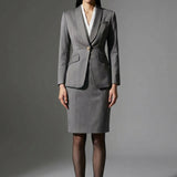 TRIACETATE BLEND WOOL BLAZER