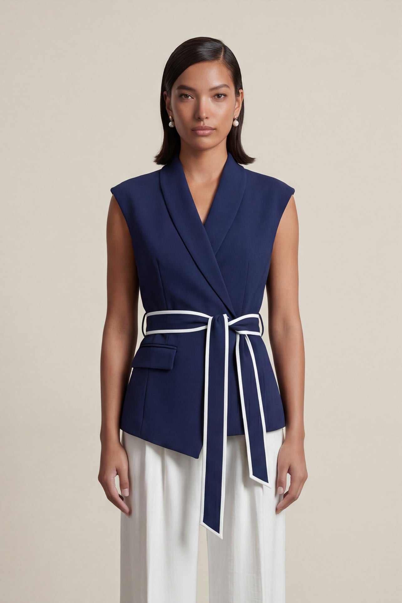 A group of elegant women wearing sophisticated modern qipao dresses in various colors like white, purple, yellow, and black, styled with luxurious fur shawls and embroidery for a high-end social gathering.