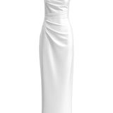 ACETATE BLEND EVENING GOWN